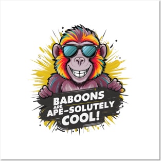 Funky Monkey: Baboons Are Apes Totally Cool Posters and Art